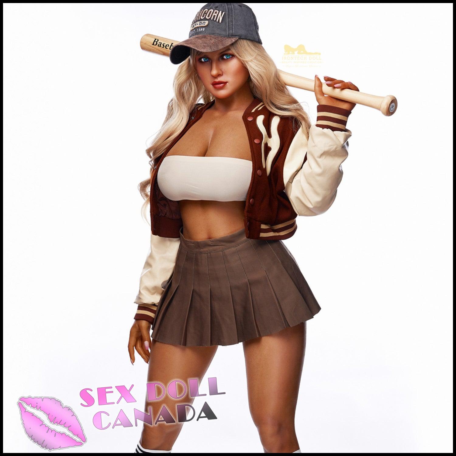 IRONTECH Realistic Sex Doll Curvy Full Body Blonde Hair Western American