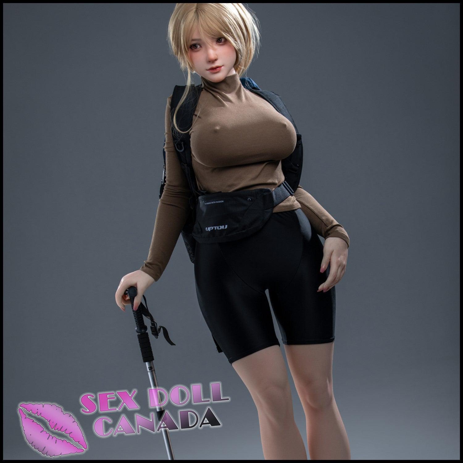 IRONTECH Realistic Sex Doll Blonde Hair Curvy Full Body Huge Tits Boobs