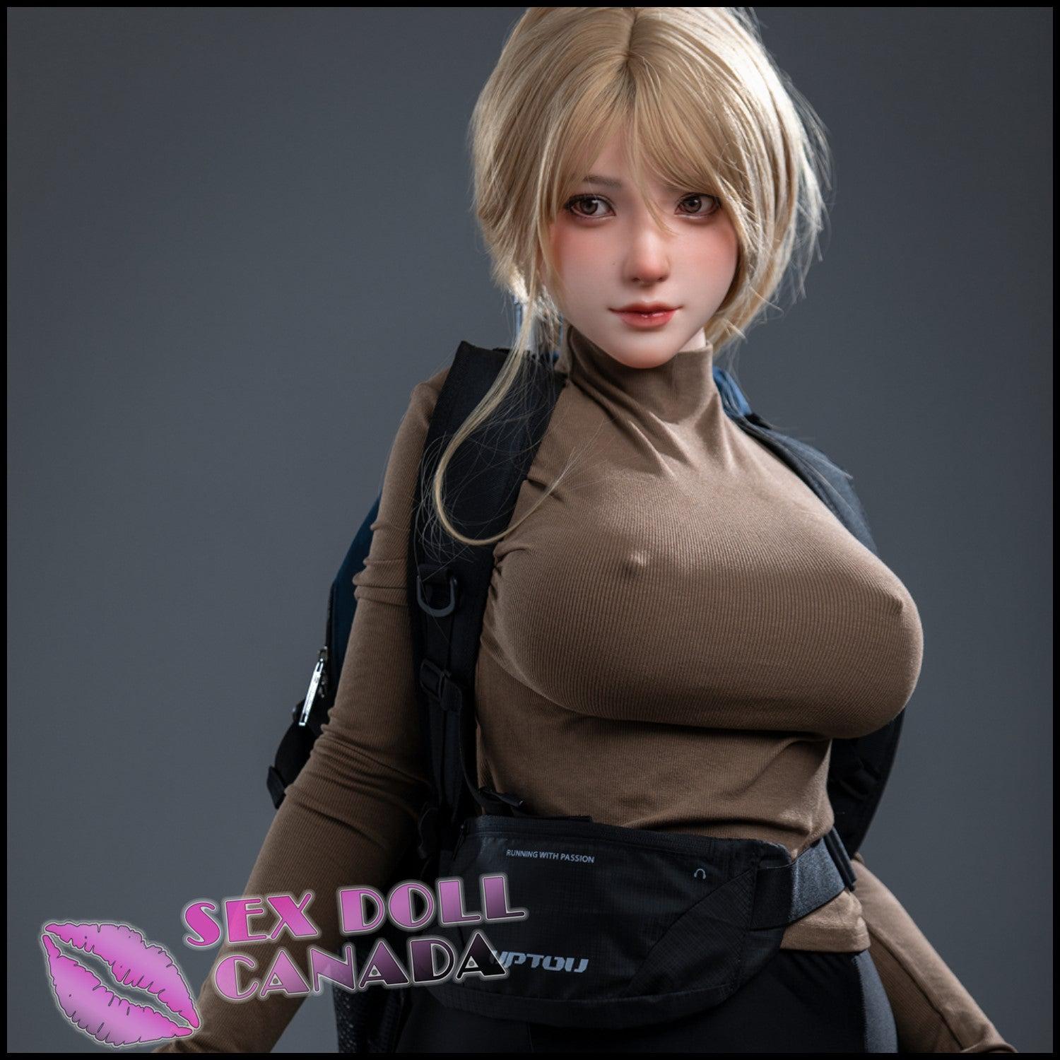 IRONTECH Realistic Sex Doll Blonde Hair Huge Tits Boobs Asian Japanese Chinese
