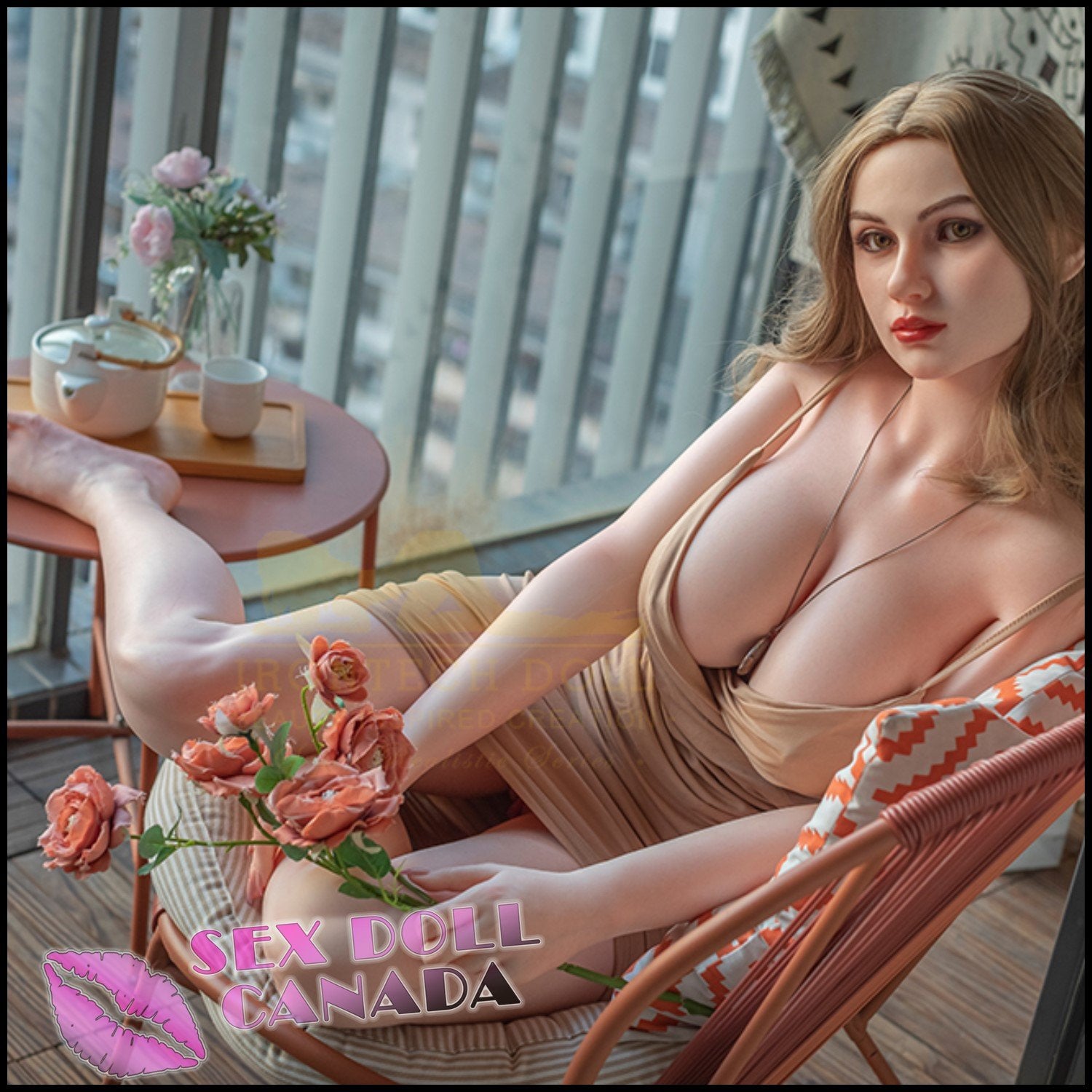 IRONTECH Realistic Sex Doll Curvy Full Body Western American Huge Tits Boobs