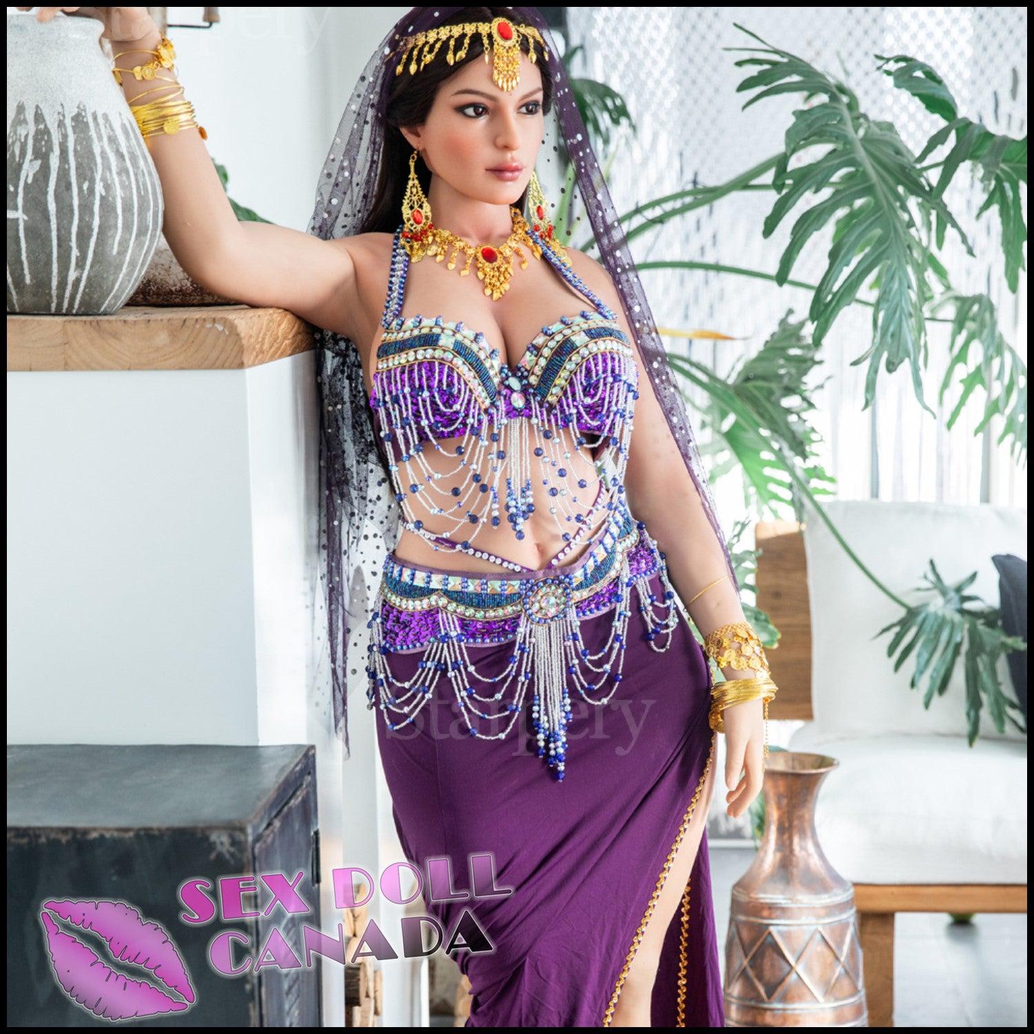 Starpery Realistic Sex Doll Huge Tits Boobs Brunette Hair Indian Arab Brown