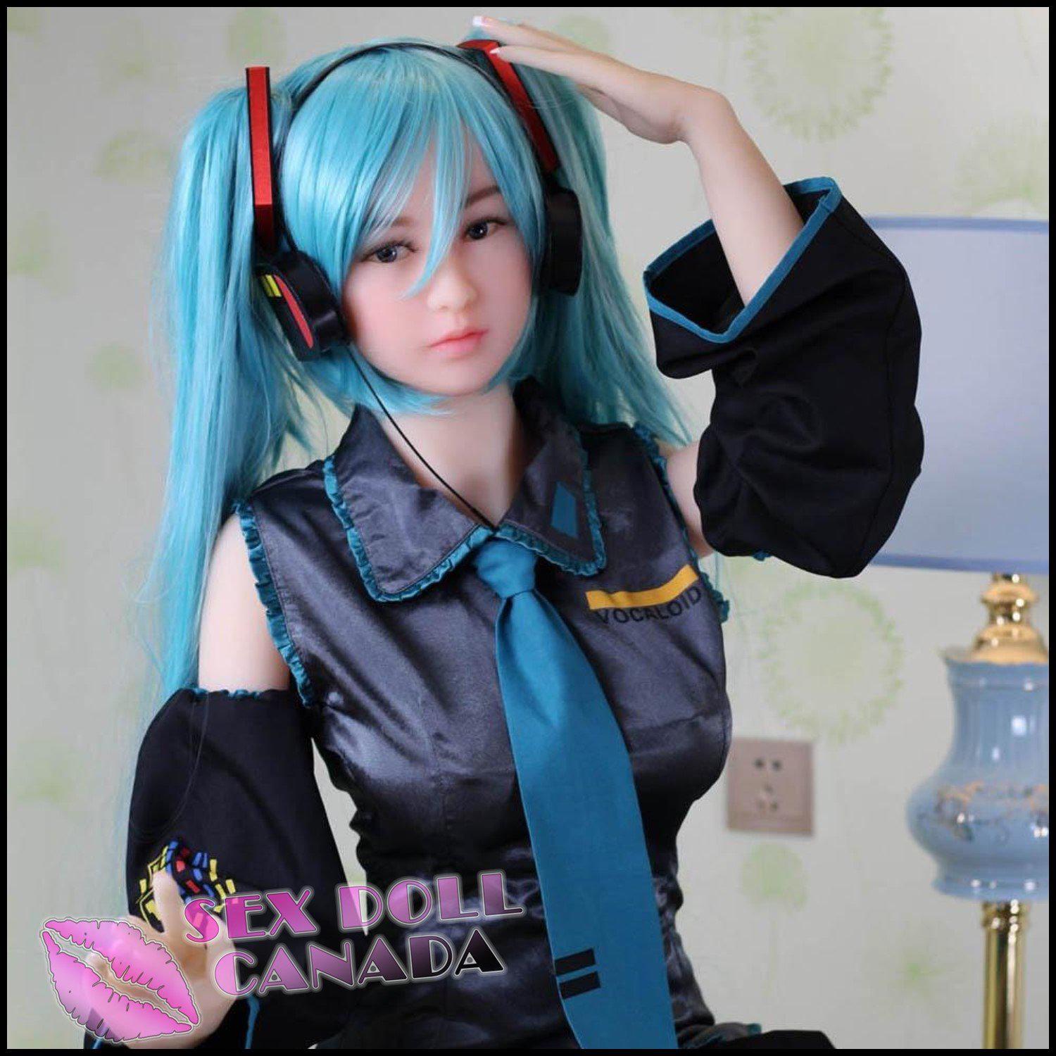 WM Realistic Sex Doll Big Tits Breasts Blue Hair Elf Fantasy Cosplay