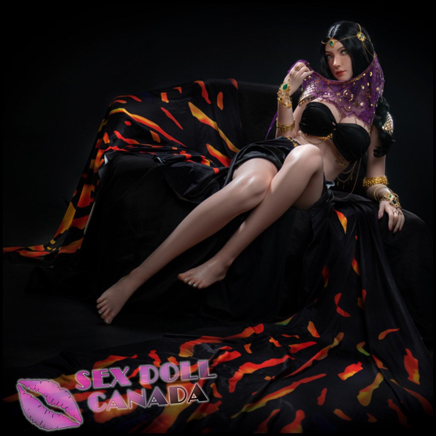 IRONTECH Realistic Sex Doll Black Hair Elf Fantasy Cosplay Big Tits Breasts