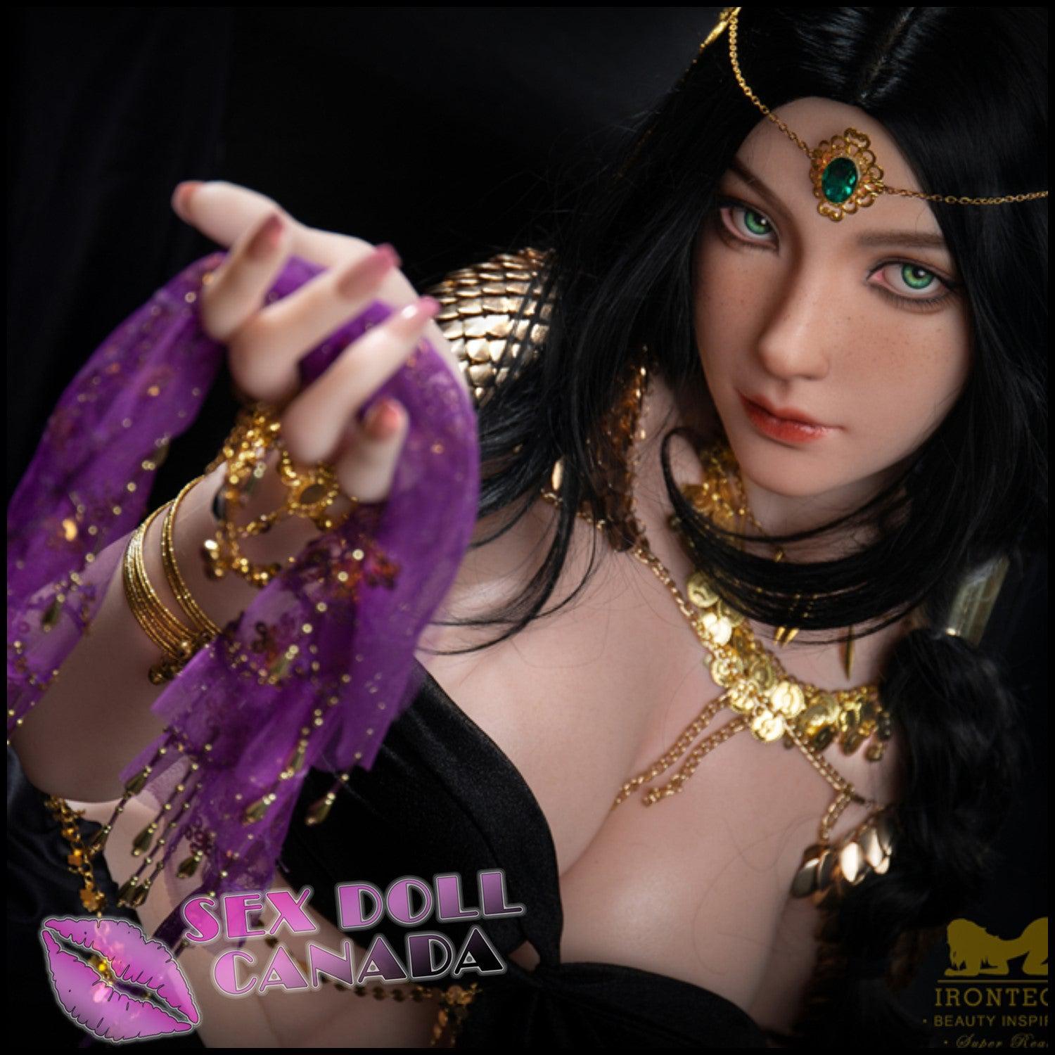 IRONTECH Realistic Sex Doll Tall Long Legs Black Hair Big Tits Breasts