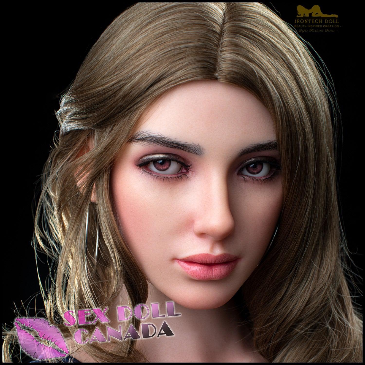 IRONTECH Realistic Sex Doll Big Tits Breasts Brunette Hair Western American
