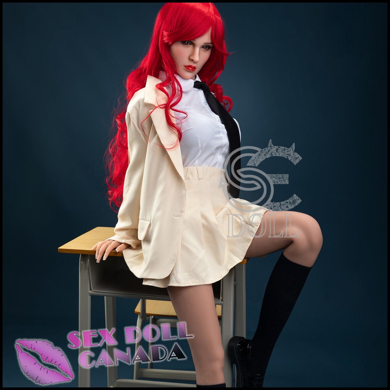 SE DOLL Realistic Sex Doll Red Head Big Tits Breasts Tall Long Legs