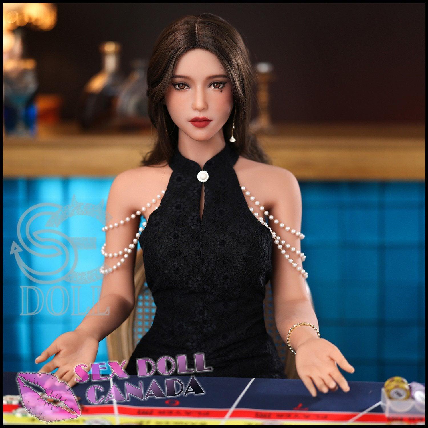 SE DOLL Realistic Sex Doll Tall Long Legs Brunette Hair Big Tits Breasts