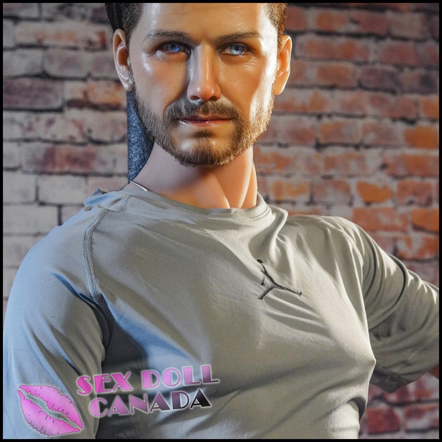 HR Doll Realistic Sex Doll Muscular Rough Brunette Hair Male,Gay