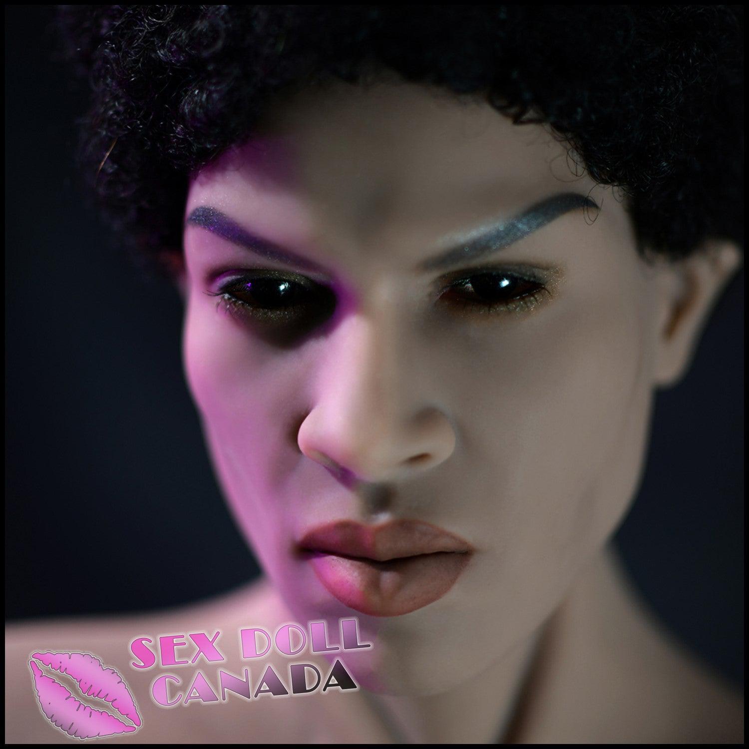 HR Doll Realistic Sex Doll Black Ebony African Muscular Rough Huge Tits Boobs