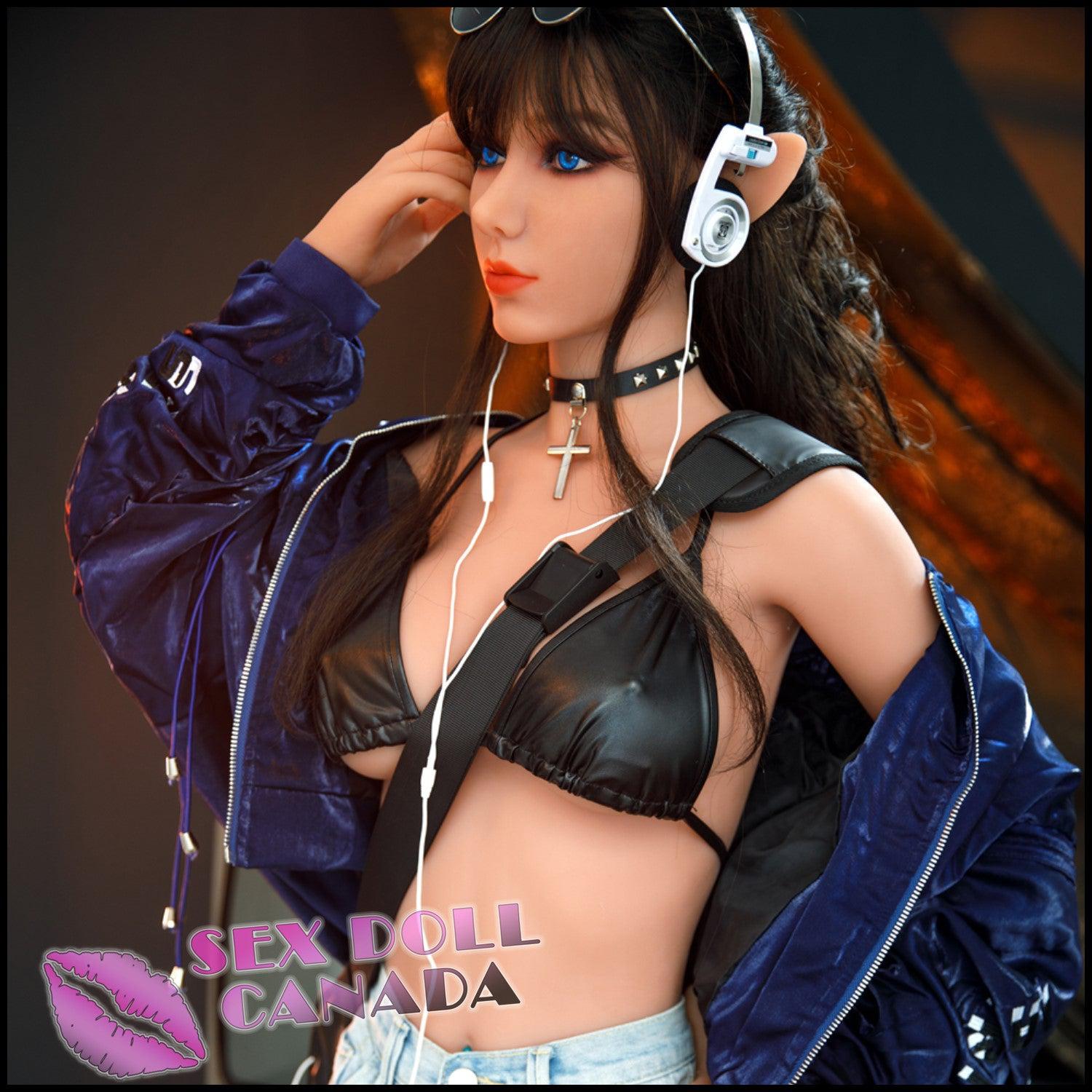 IRONTECH Realistic Sex Doll Curvy Full Body Small Waist Brunette Hair