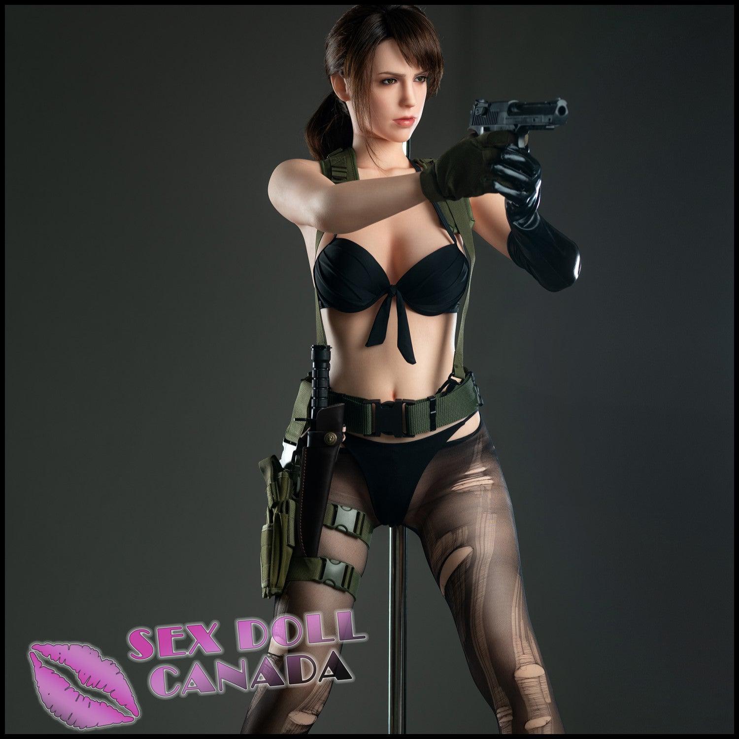 Game Lady Realistic Sex Doll Tall Long Legs Brunette Hair Elf Fantasy Cosplay