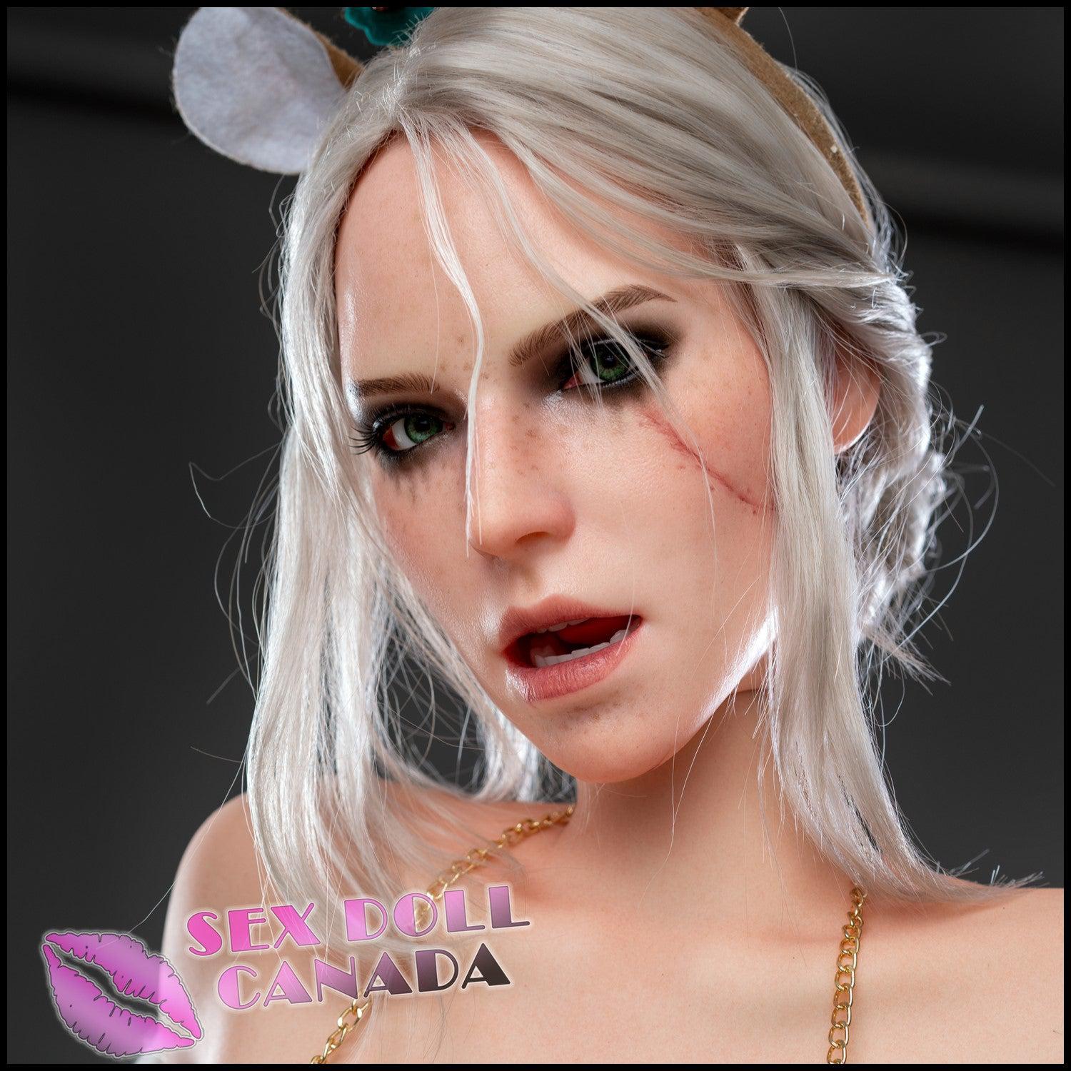 Game Lady Realistic Sex Doll Blonde Hair Huge Tits Boobs Elf Fantasy Cosplay