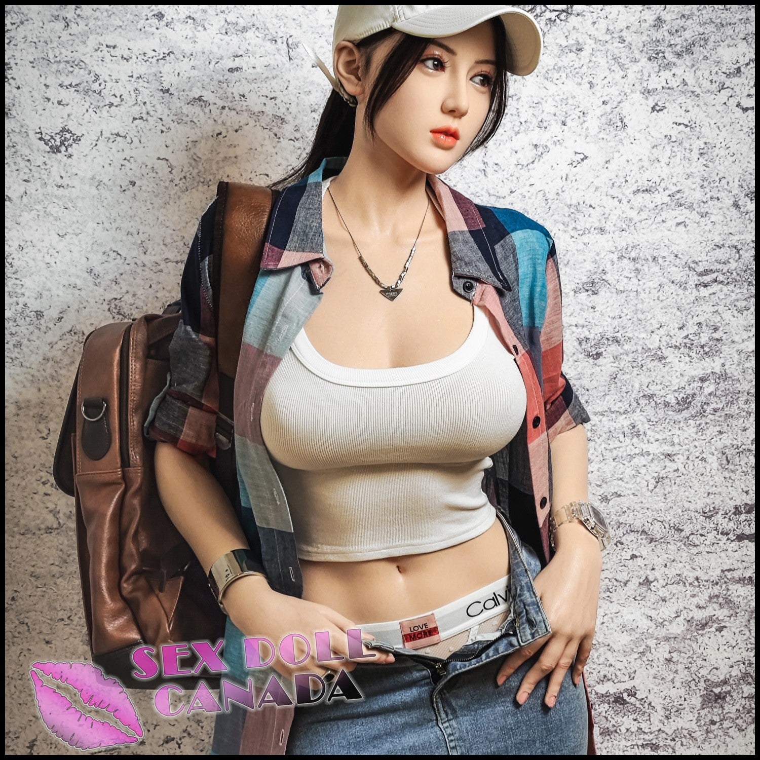 Gynoid Tech Realistic Sex Doll Tall Long Legs Brunette Hair Asian Japanese Chinese