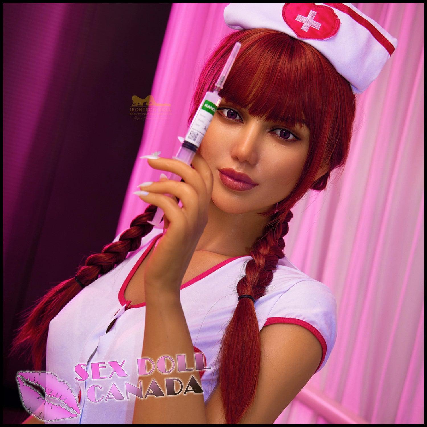 IRONTECH Realistic Sex Doll Big Tits Breasts Red Head Tall Long Legs