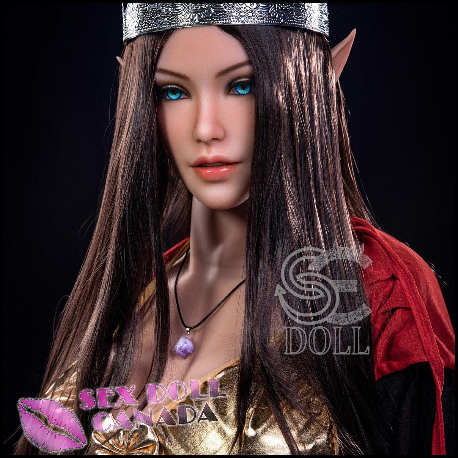 SE DOLL Realistic Sex Doll Brunette Hair Skinny Slim Big Tits Breasts