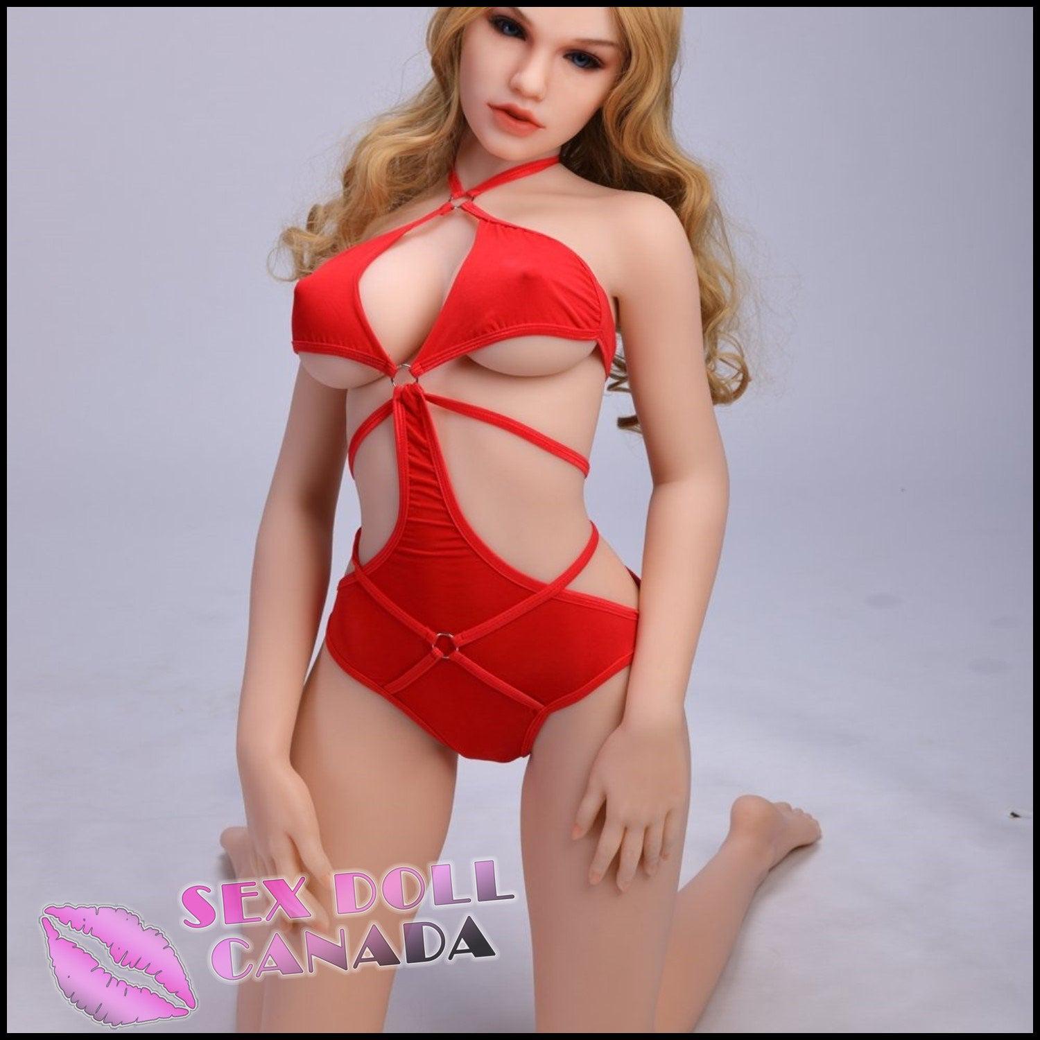 Sanhui Dolls Realistic Sex Doll Thick Thighs Blonde Hair Big Tits Breasts