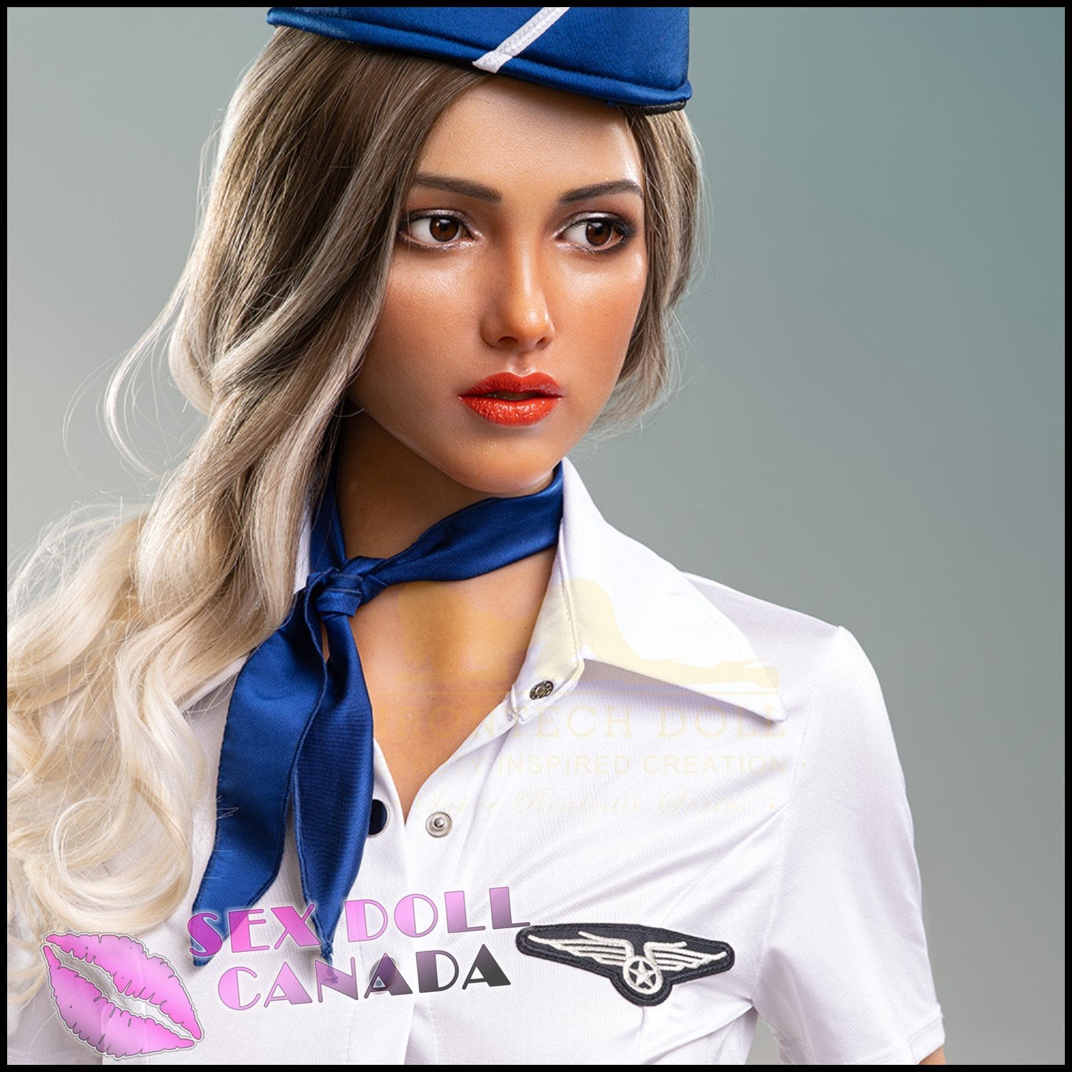 IRONTECH Realistic Sex Doll Curvy Full Body Western American Blonde Hair