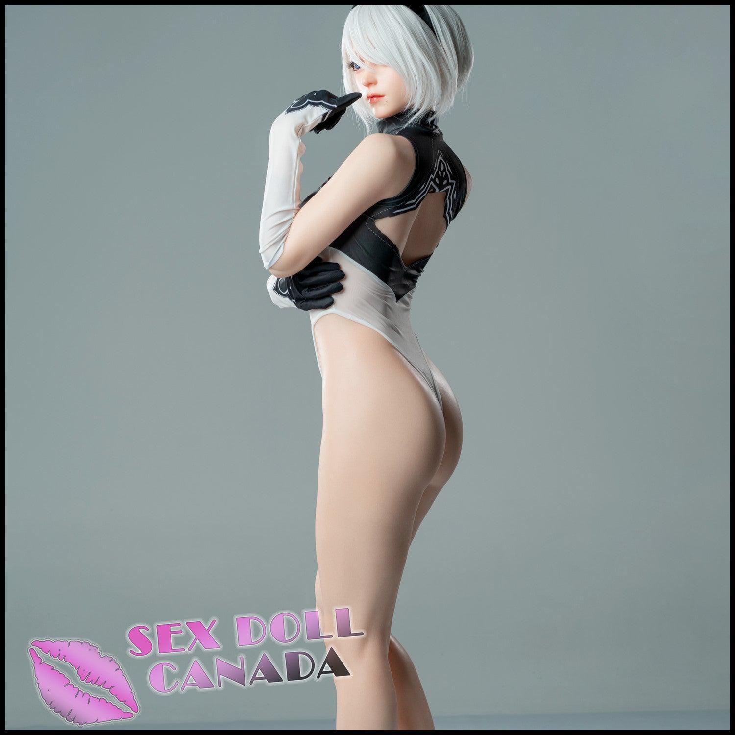 Zelex Realistic Sex Doll Tall Long Legs Big Tits Breasts Gray Silver White Hair