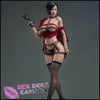 Game Lady Realistic Sex Doll Tall Long Legs Elf Fantasy Cosplay Black Hair