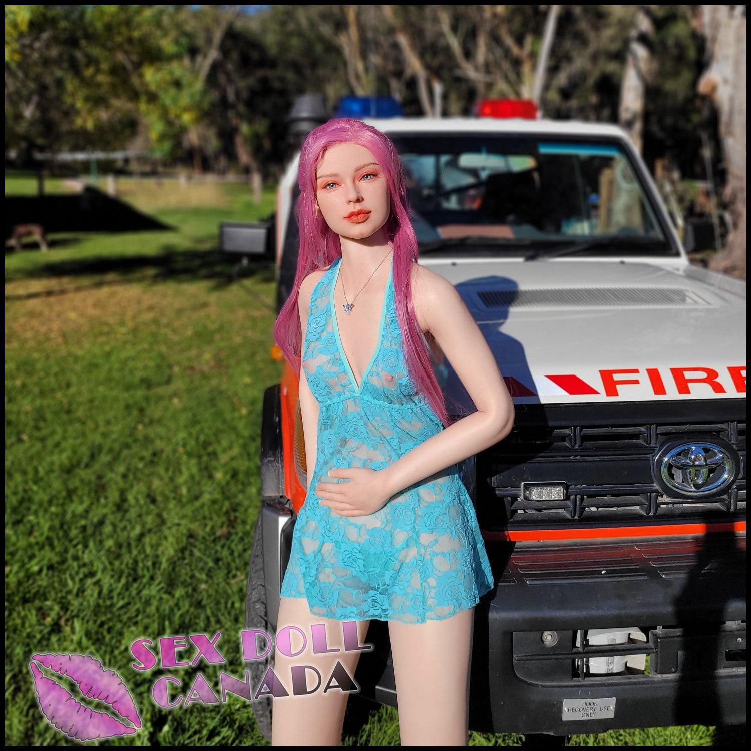 Starpery Realistic Sex Doll Western American Small Tits Boobs Pink Purple Hair