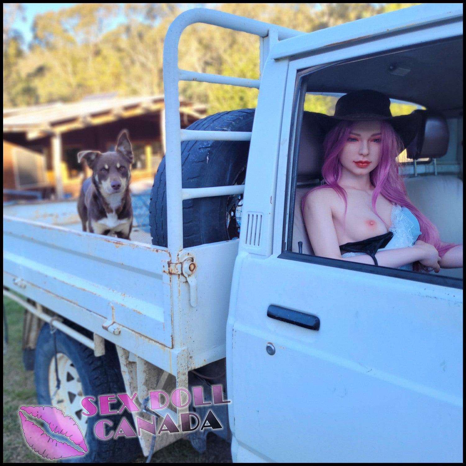 Starpery Realistic Sex Doll Western American Small Tits Boobs Pink Purple Hair