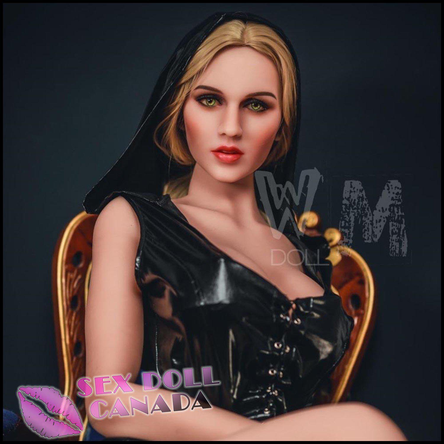 WM Realistic Sex Doll Blonde Hair Fit Athletic Huge Tits Boobs