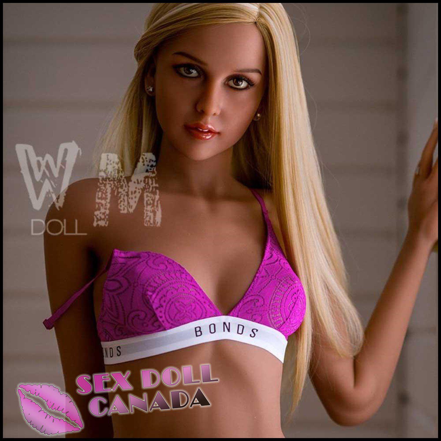 WM Realistic Sex Doll Blonde Hair Small Tits Boobs Fit Athletic