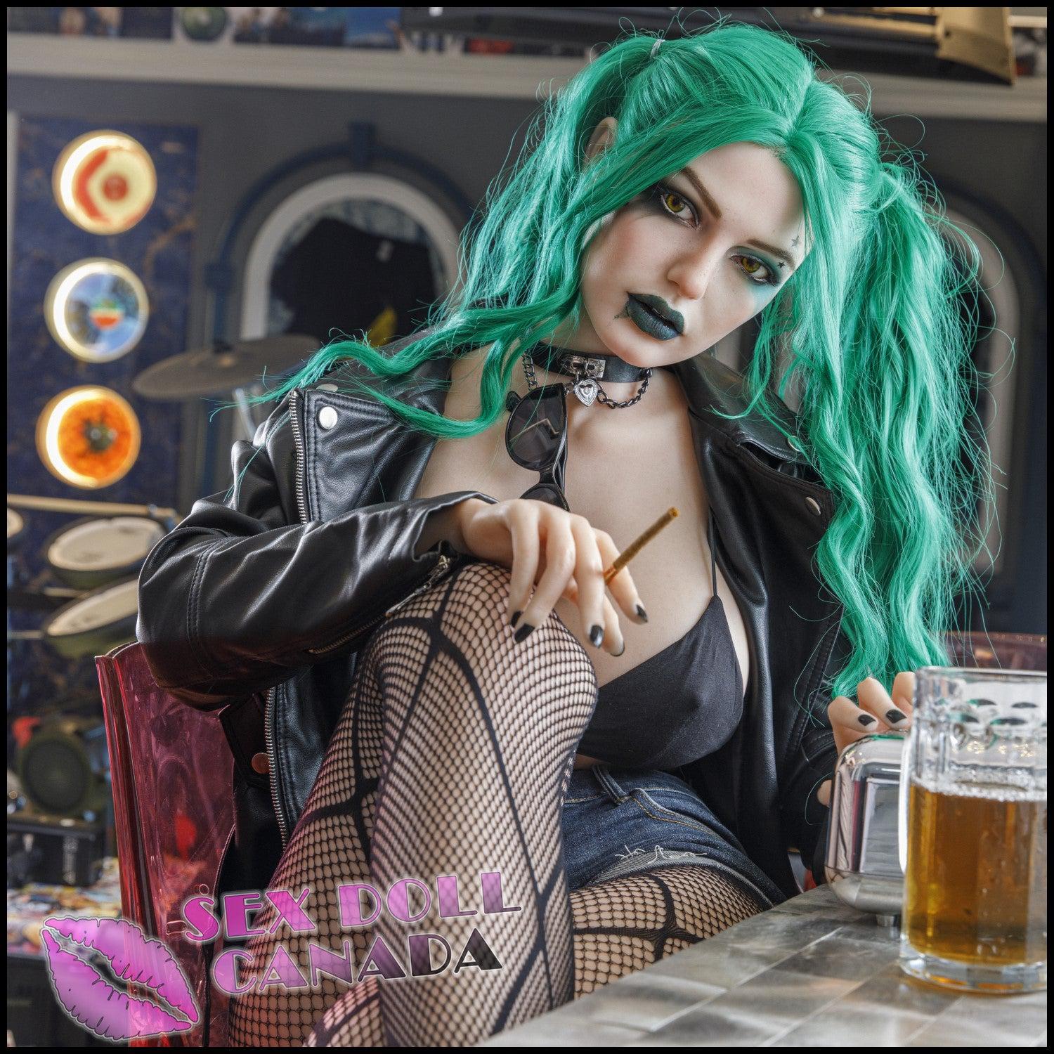Starpery Realistic Sex Doll Curvy Full Body Green Hair Huge Tits Boobs