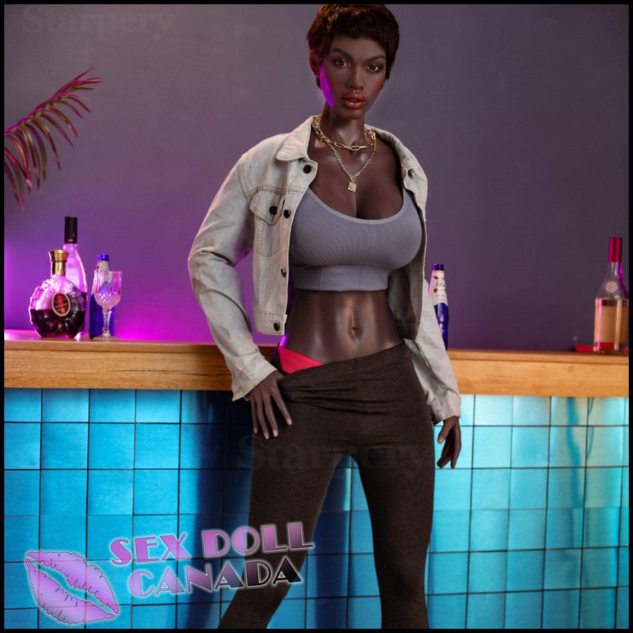 Starpery Realistic Sex Doll Curvy Full Body Black Ebony African Small Waist