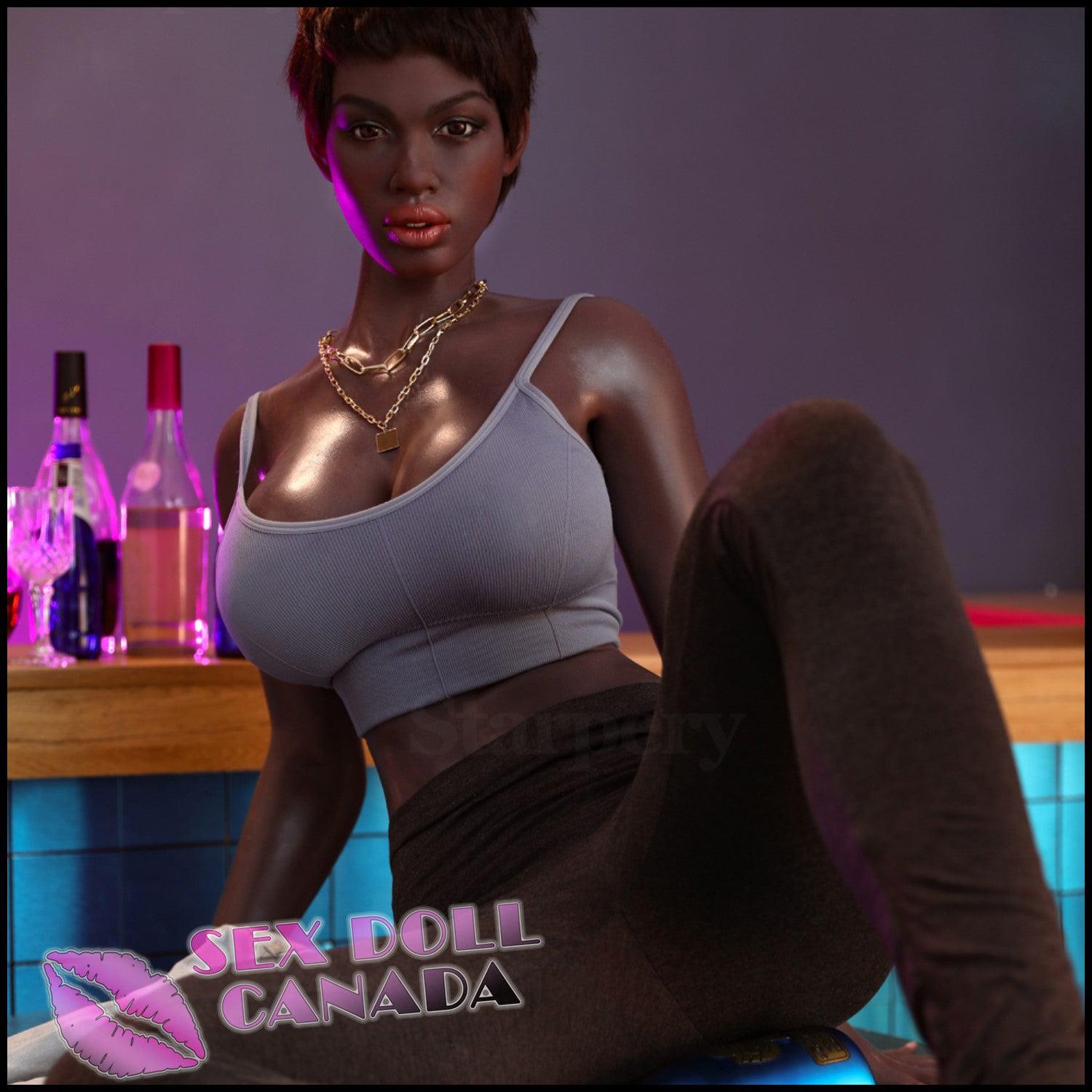 Starpery Realistic Sex Doll Black Ebony African Black Hair Curvy Full Body
