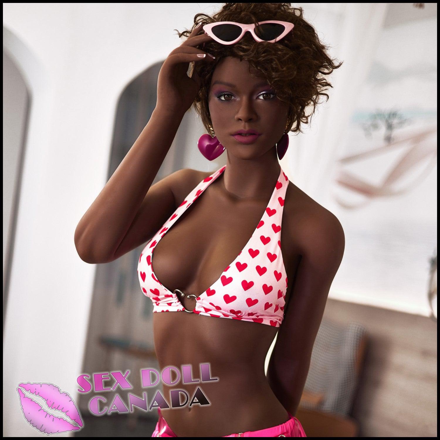 IRONTECH Realistic Sex Doll Tall Long Legs Brunette Hair Huge Tits Boobs