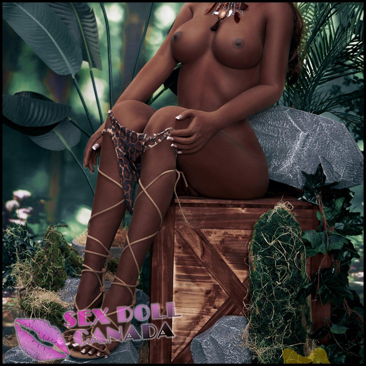 IRONTECH Realistic Sex Doll Tall Long Legs Huge Tits Boobs Black Ebony African