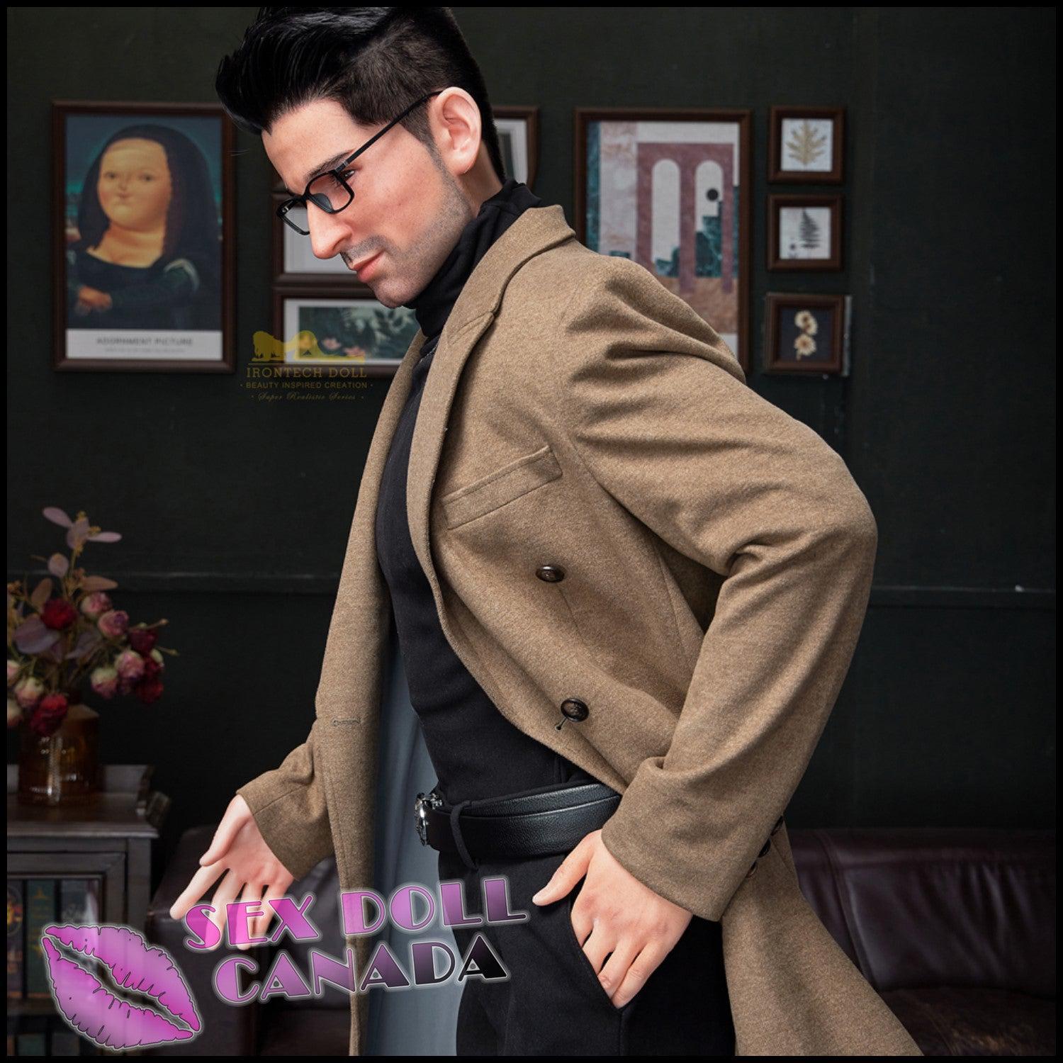 IRONTECH Realistic Sex Doll Western American Black Hair Huge Tits Boobs