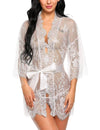 Real Sex Doll IN-STOCK - Clothing - White Lace Kimono Babydoll Outfit Life Size - Clothing - SD Canada
