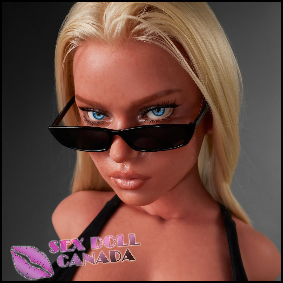 100 (3'3") E-Cup Fiora Black (Head #883) Full Silicone - Climax Doll