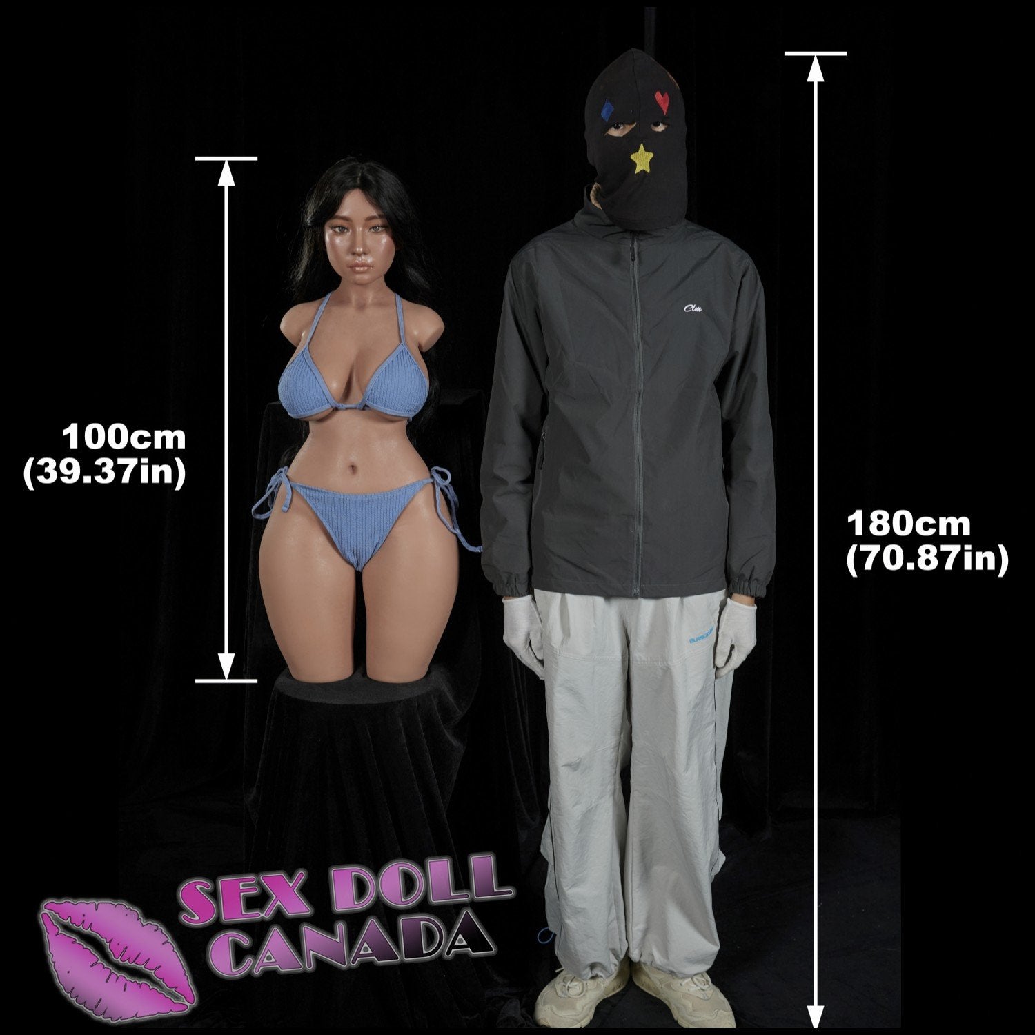 Climax Doll Realistic Sex Doll Mini Asian Japanese Chinese Indian Arab Brown