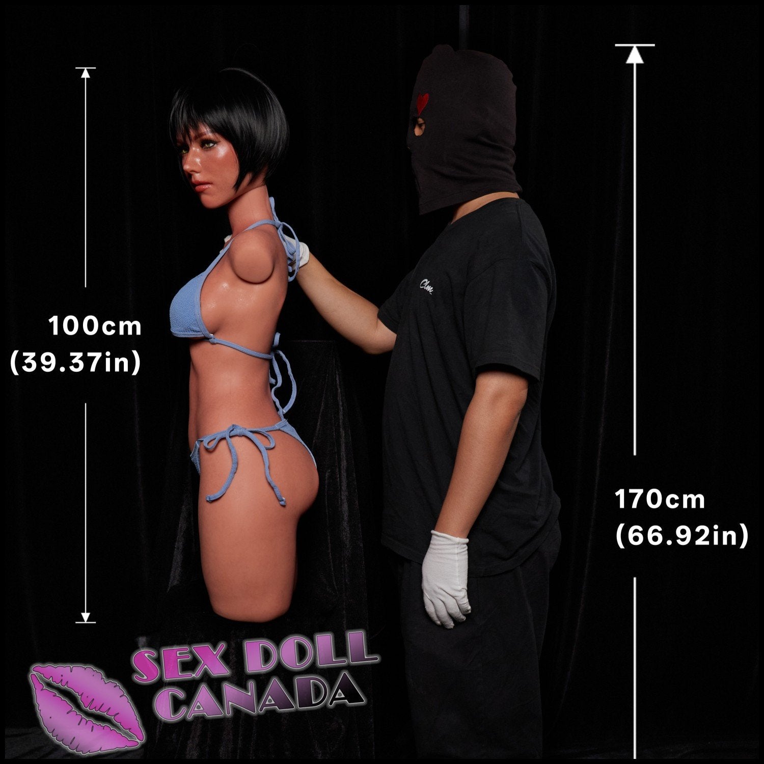 Climax Doll Realistic Sex Doll Black Hair Big Tits Breasts Western American