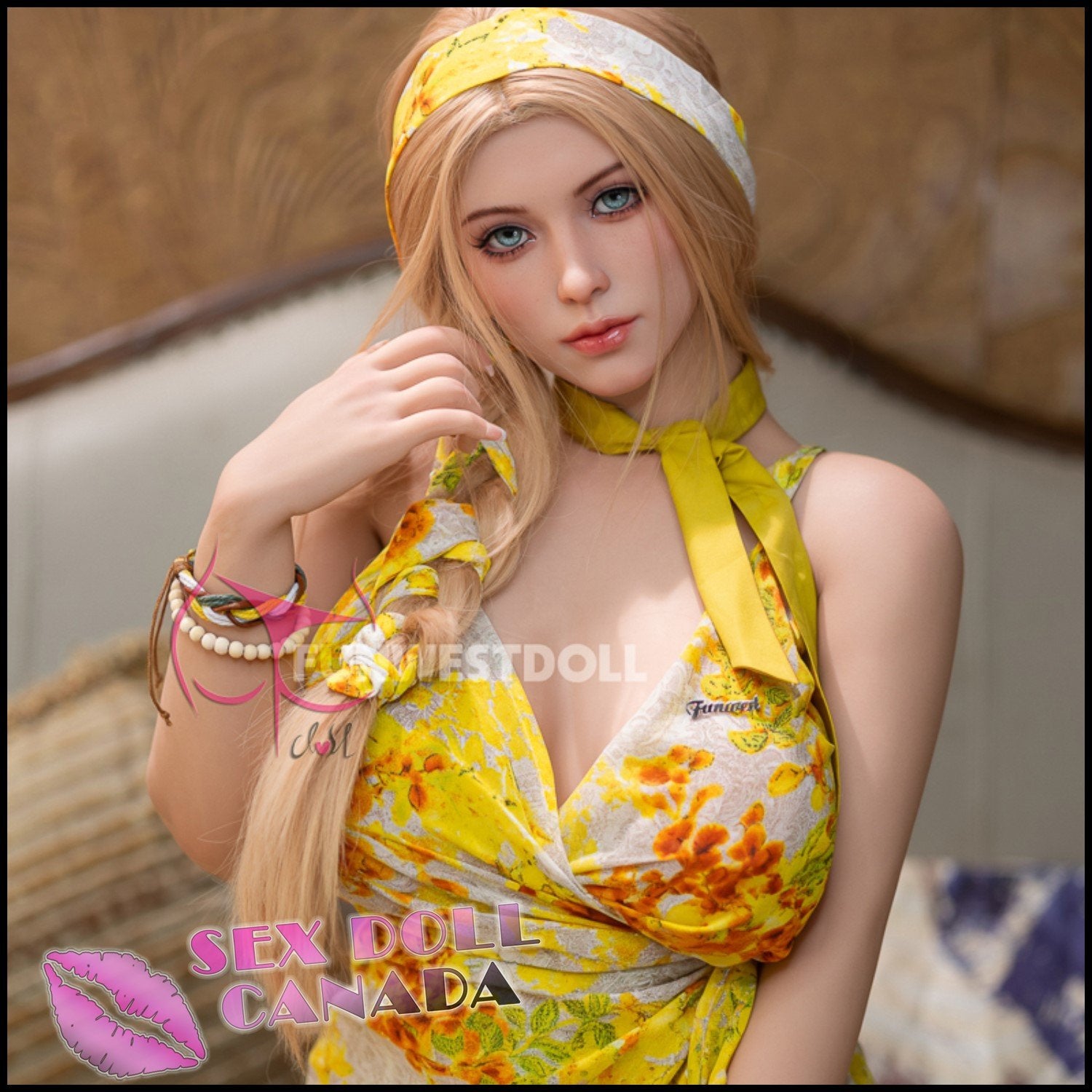 FunWestDoll Realistic Sex Doll Blonde Hair Western American Short Petite