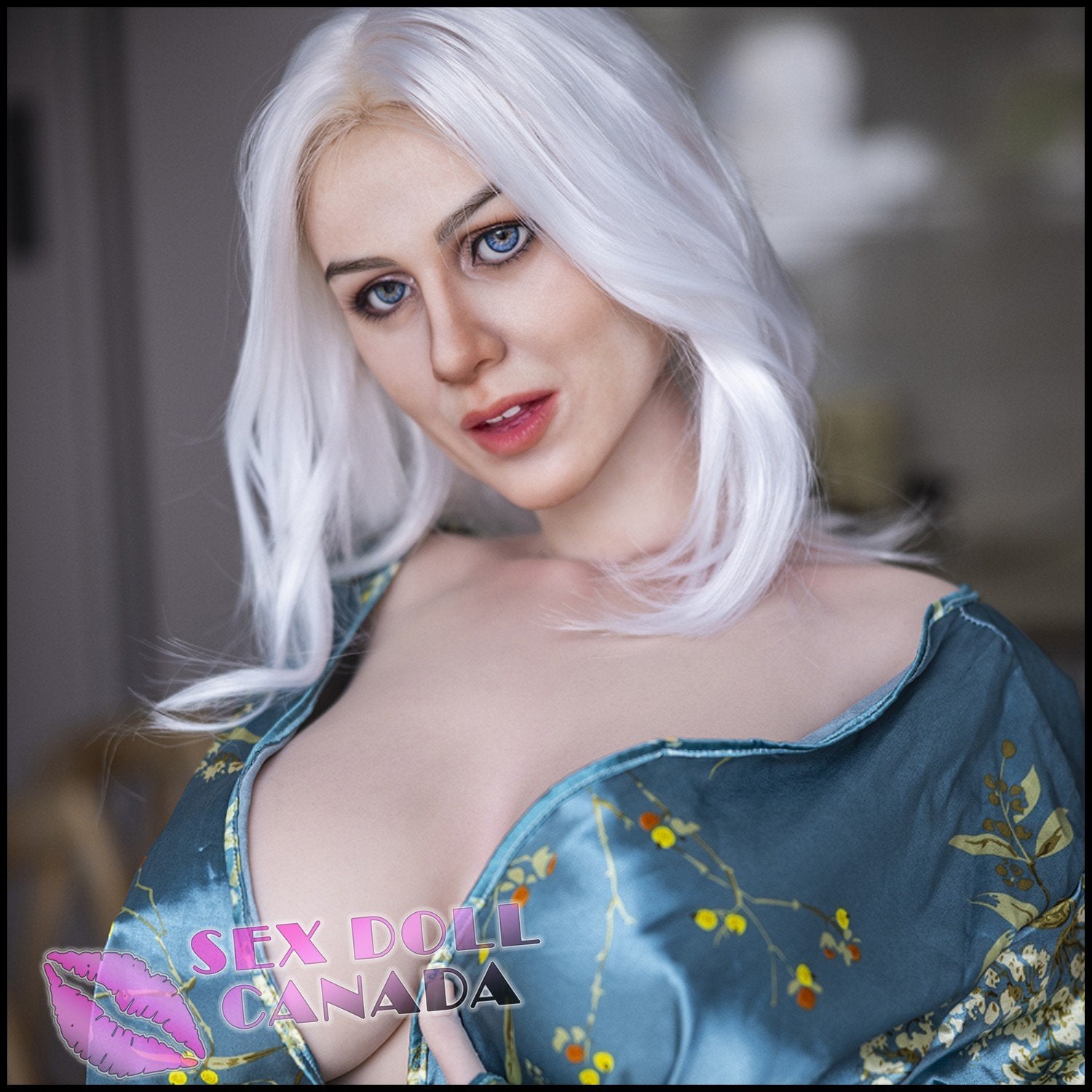 Starpery Realistic Sex Doll Russian German Short Petite Gray Silver White Hair