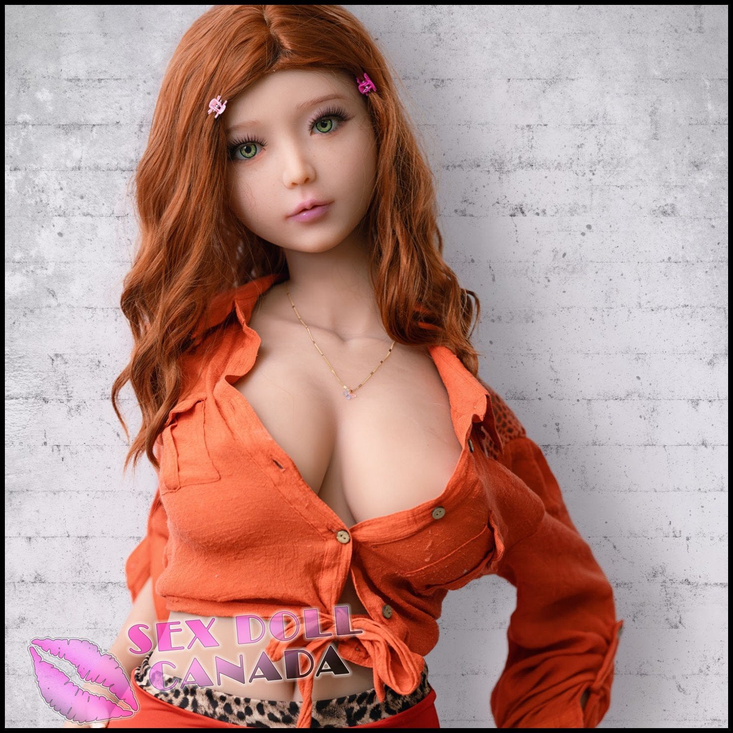Piper Realistic Sex Doll Curvy Full Body Asian Japanese Chinese Red Head