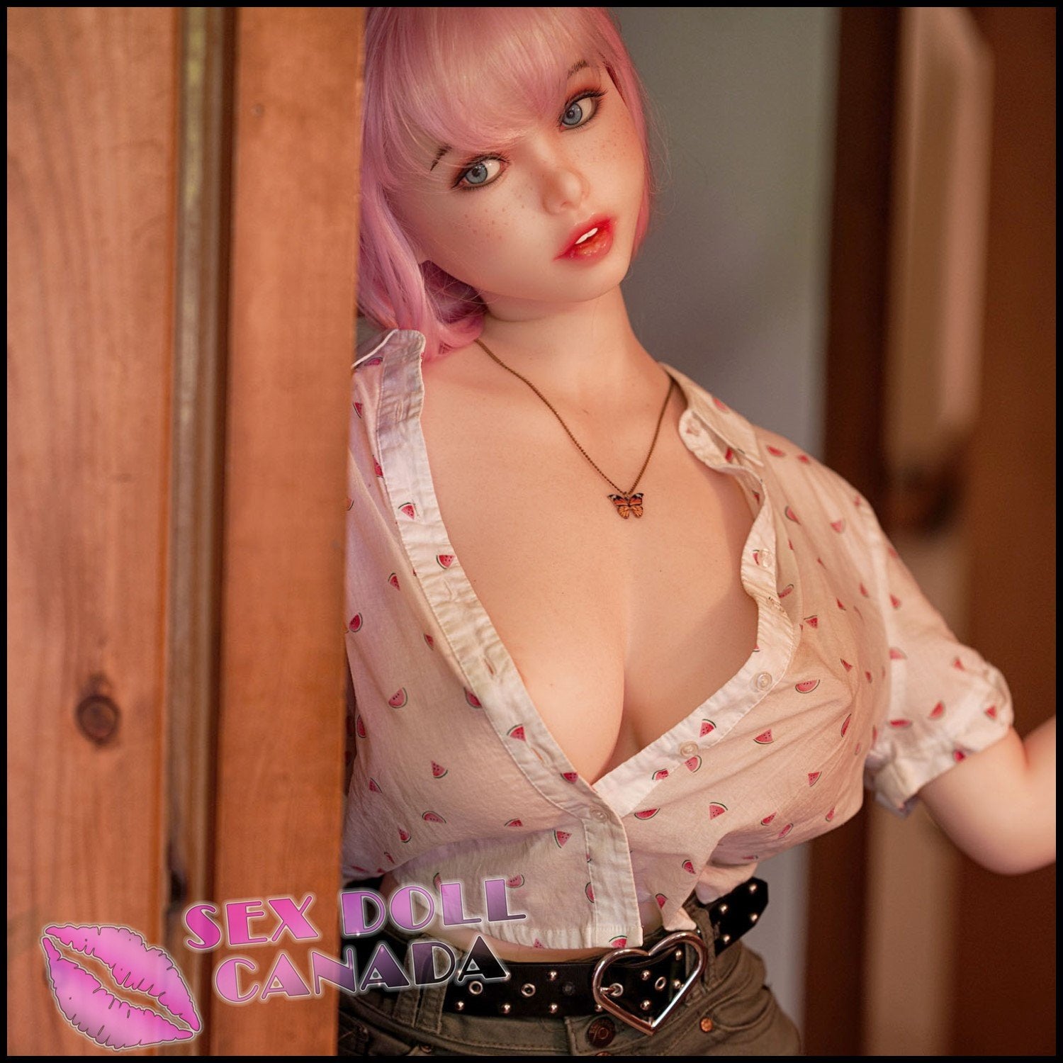 Piper Realistic Sex Doll Huge Tits Boobs Small Waist Pink Purple Hair