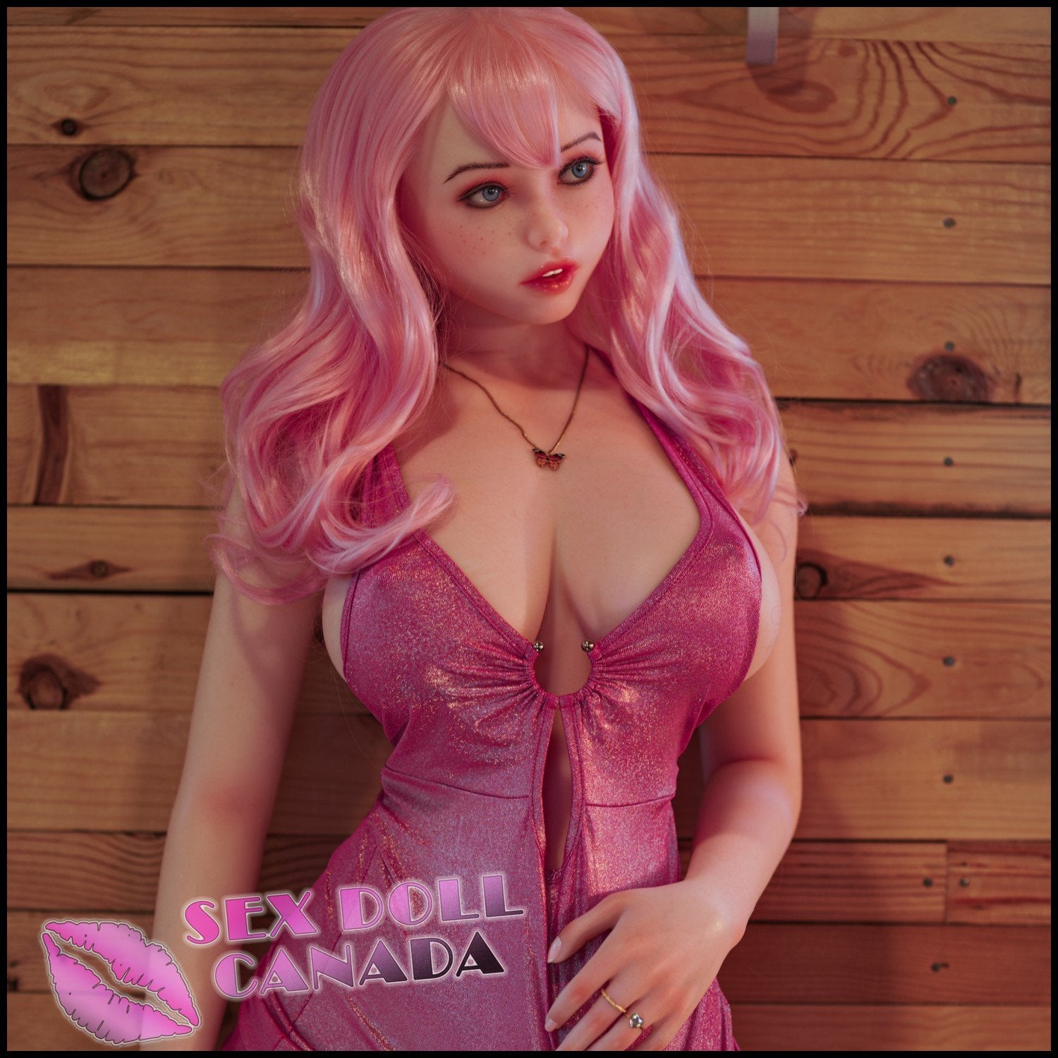 Piper Realistic Sex Doll Pink Purple Hair Small Waist Curvy Full Body