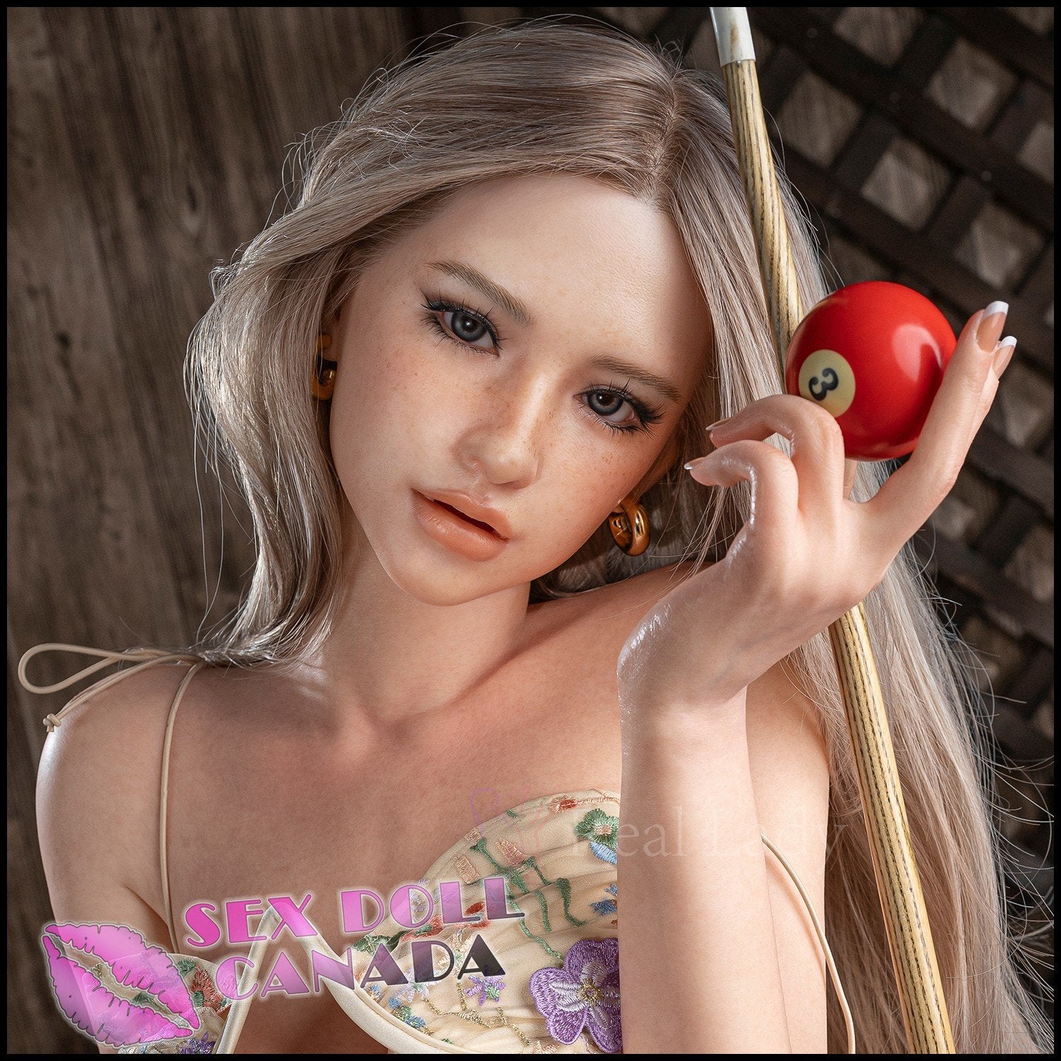 Real Lady Realistic Sex Doll Gray Silver White Hair Huge Tits Boobs Russian German