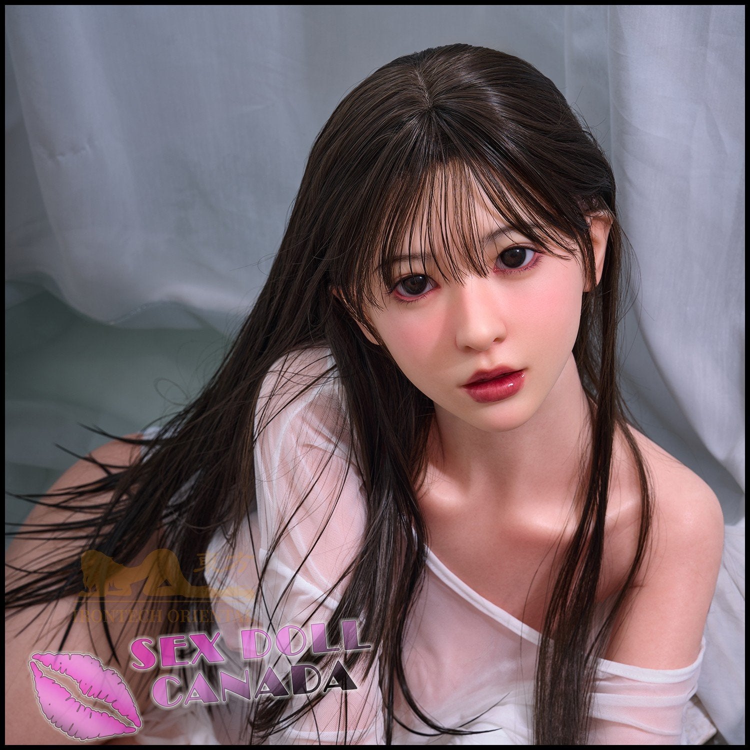 IRONTECH Realistic Sex Doll Short Petite Asian Japanese Chinese Black Hair
