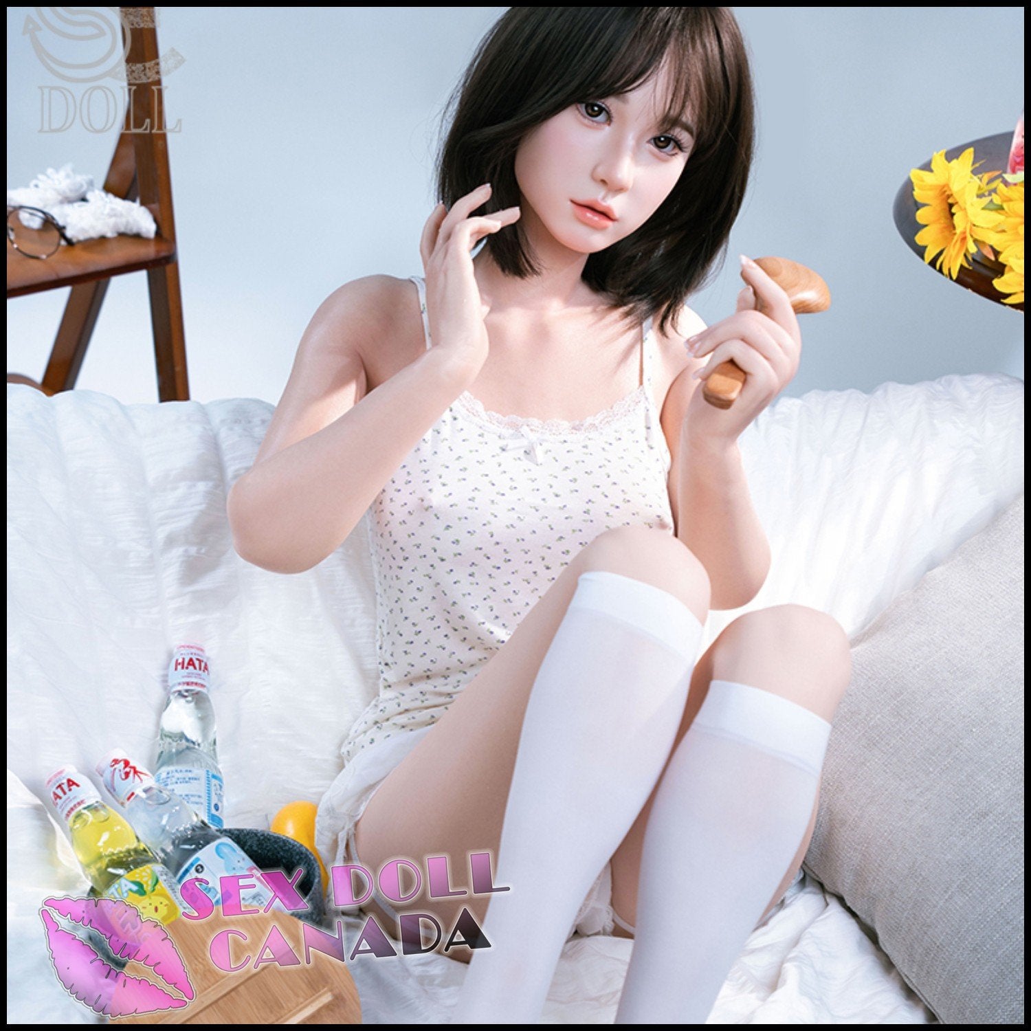 SE Doll Realistic Sex Doll Brunette Hair Black Hair Asian Japanese Chinese