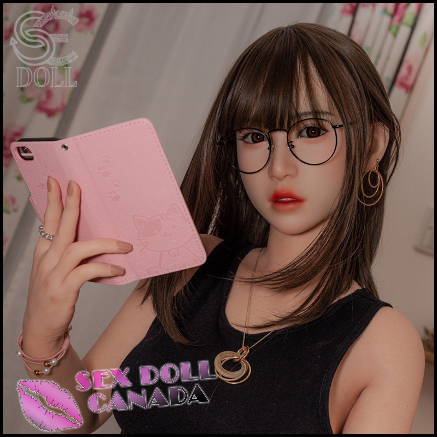 SE Doll Realistic Sex Doll Short Petite Asian Japanese Chinese Brunette Hair