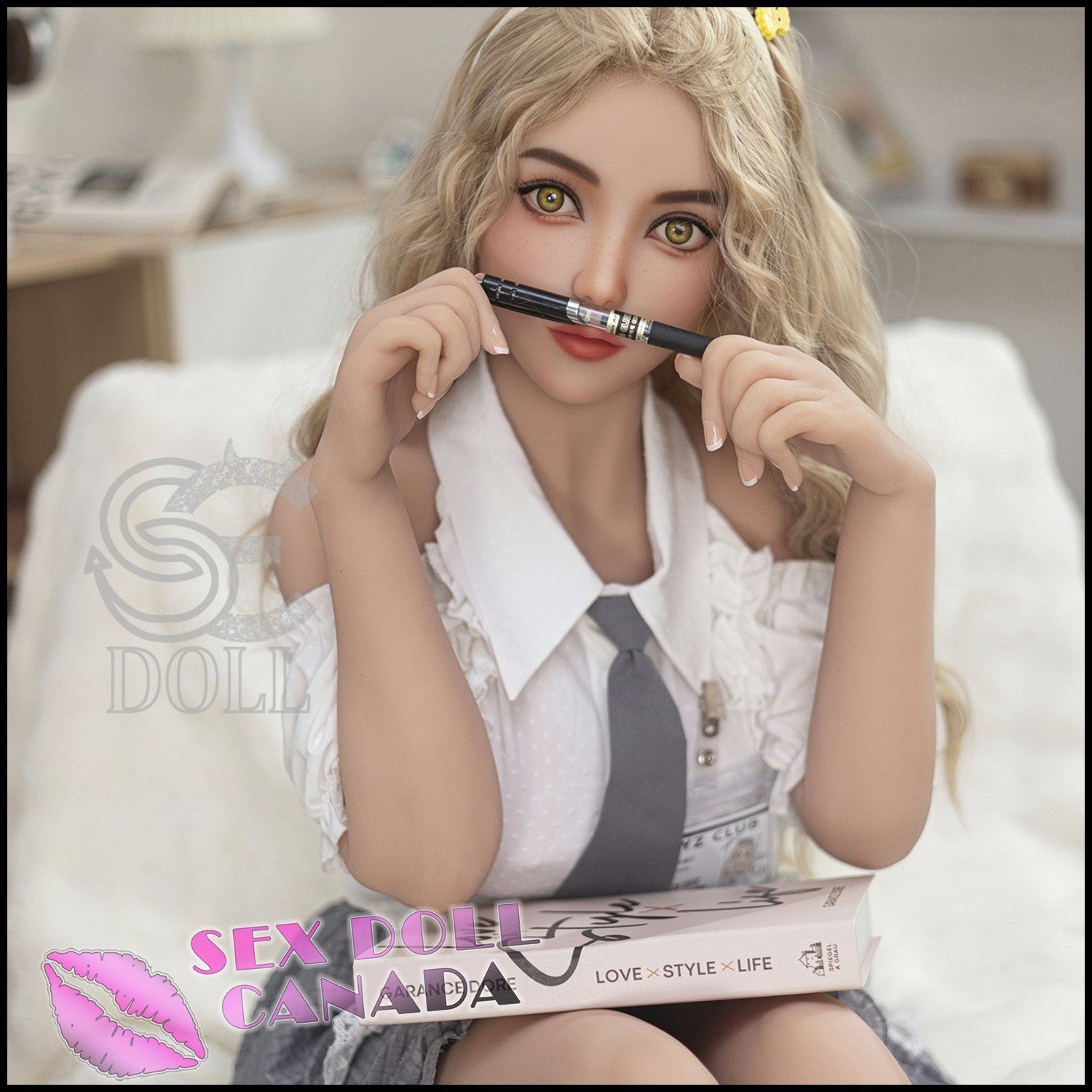 SE DOLL Realistic Sex Doll Big Tits Breasts Blonde Hair Curvy Full Body