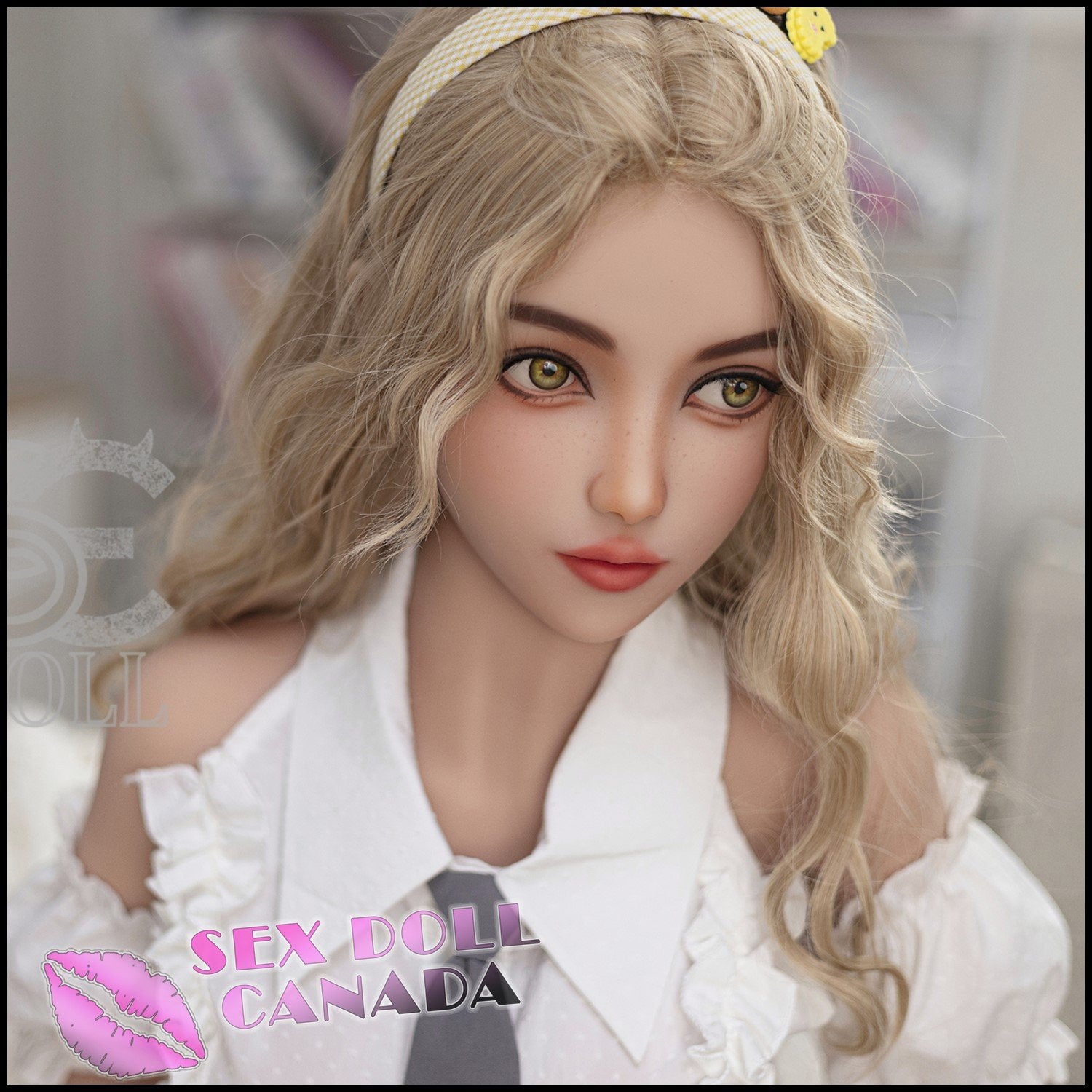 SE DOLL Realistic Sex Doll Short Petite Blonde Hair Big Tits Breasts