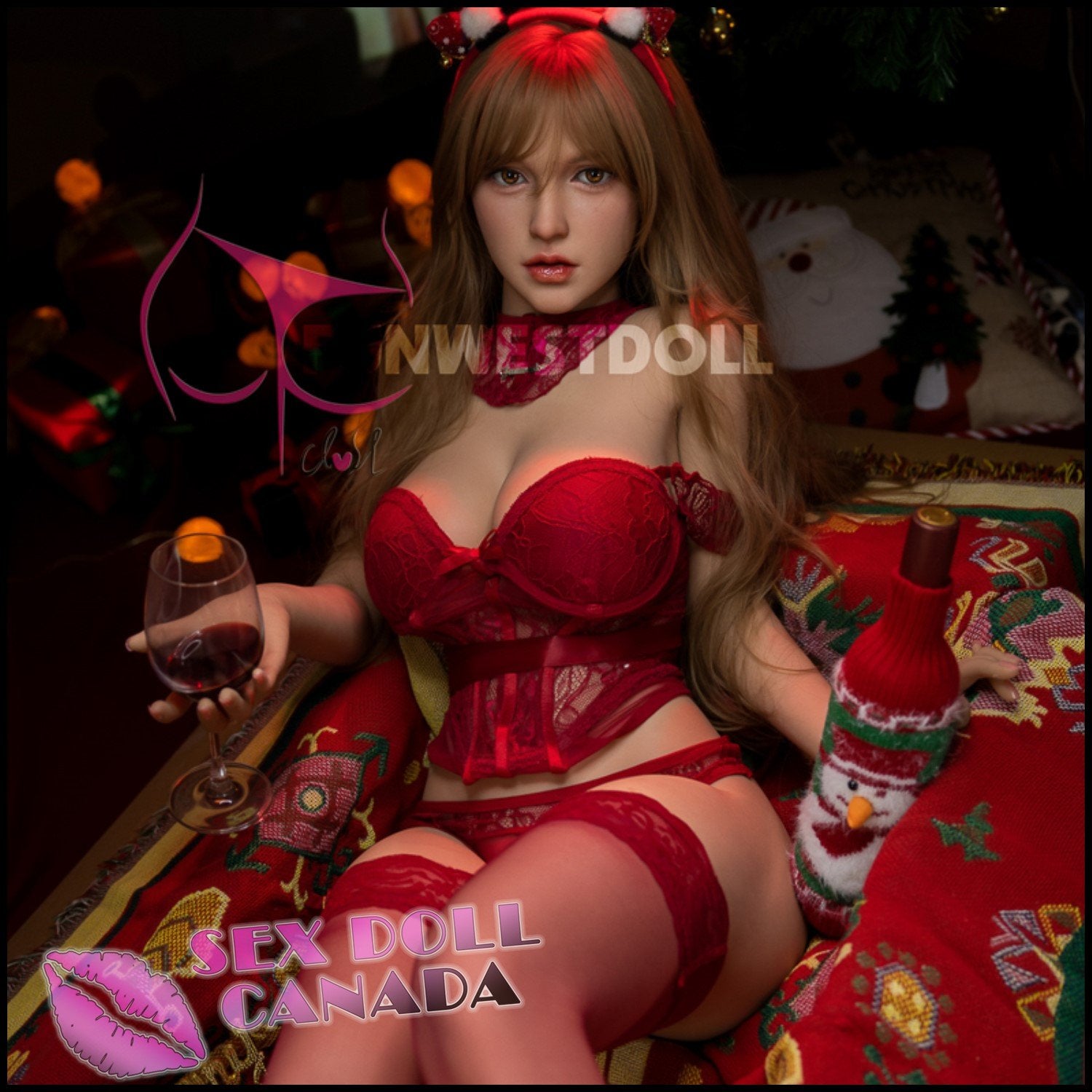 FunWestDoll Realistic Sex Doll Small Waist Western American Curvy Full Body