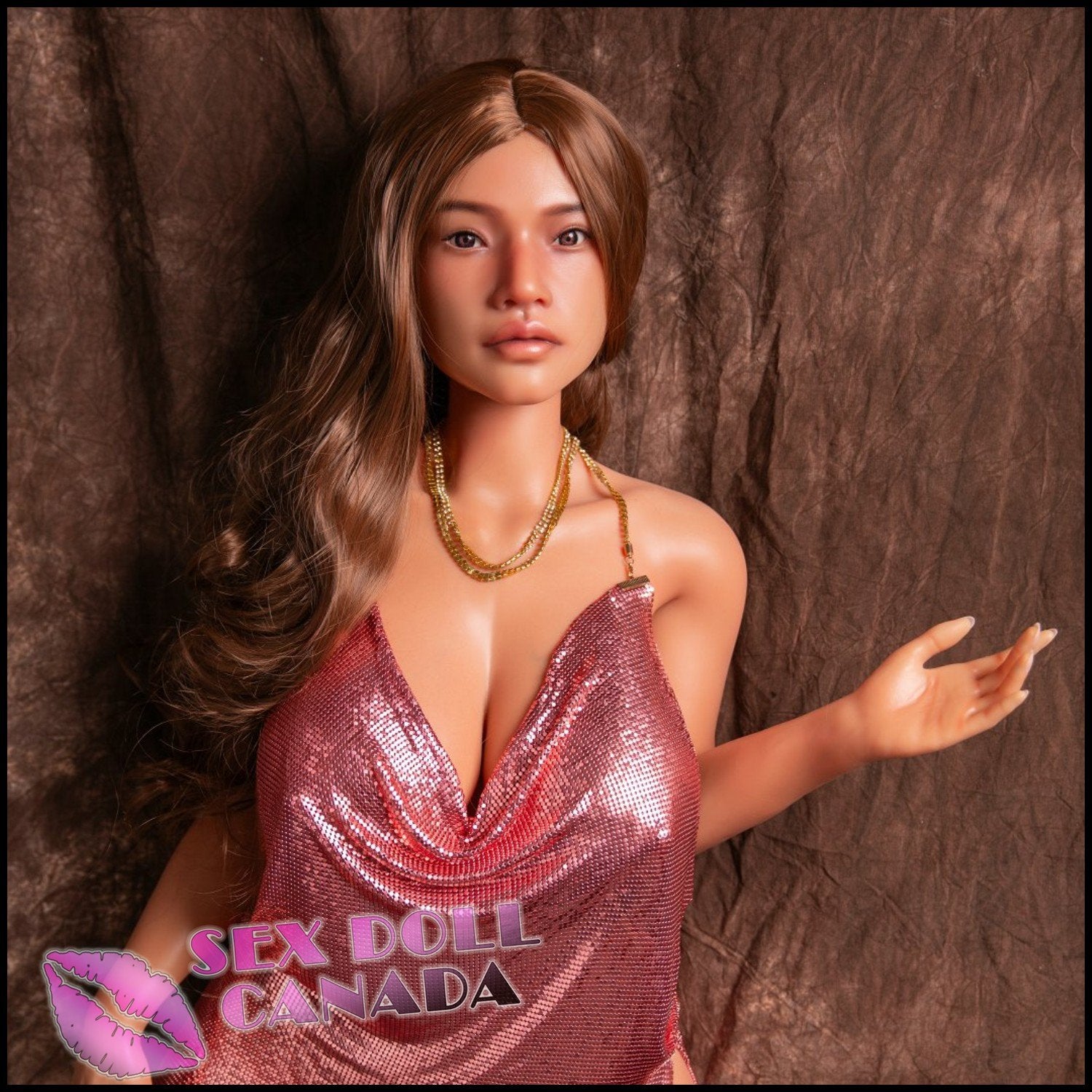 YL Realistic Sex Doll Curvy Full Body Latina Brazilian Brunette Hair